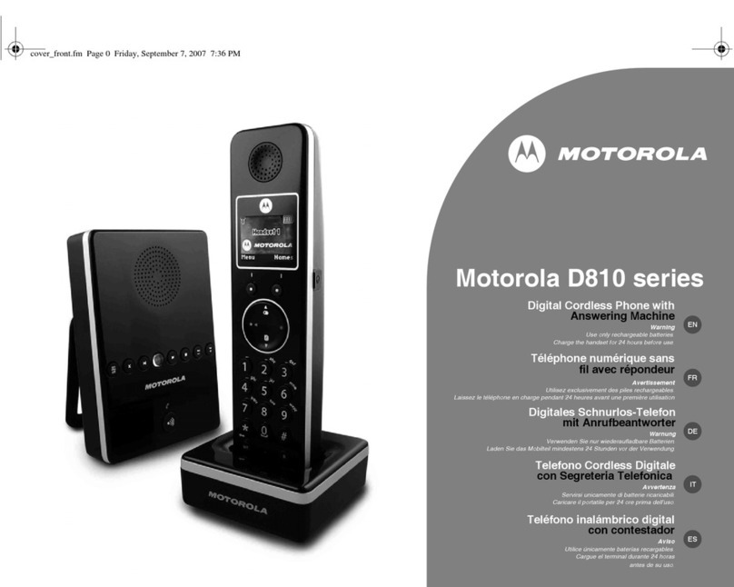Motorola D810 series manual