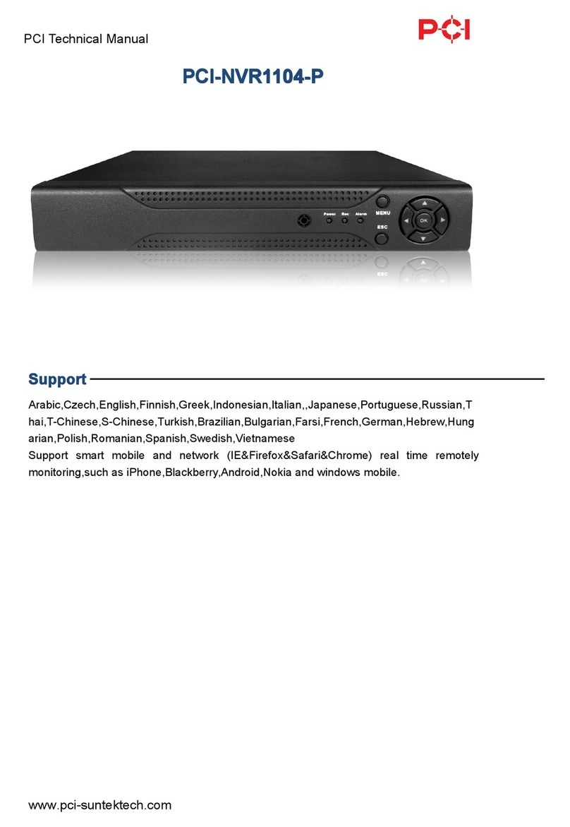 PCI PCI-NVR1104-P Technical manual