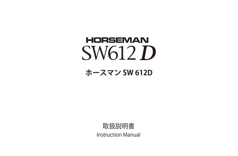 Horseman SW612D instruction manual