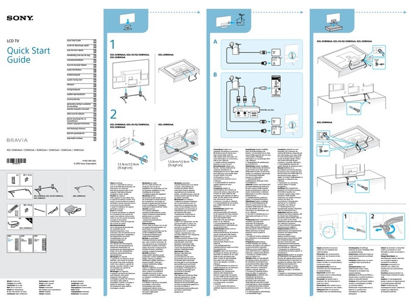 Sony BRAVIA KDL-50W68xA User manual Sony BRAVIA KDL-50W68xA User manual