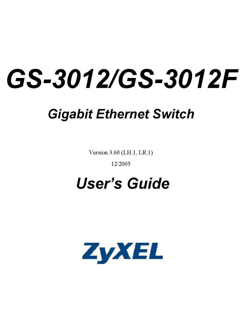 ZyXEL Communications Dimension GS-3012 User manual