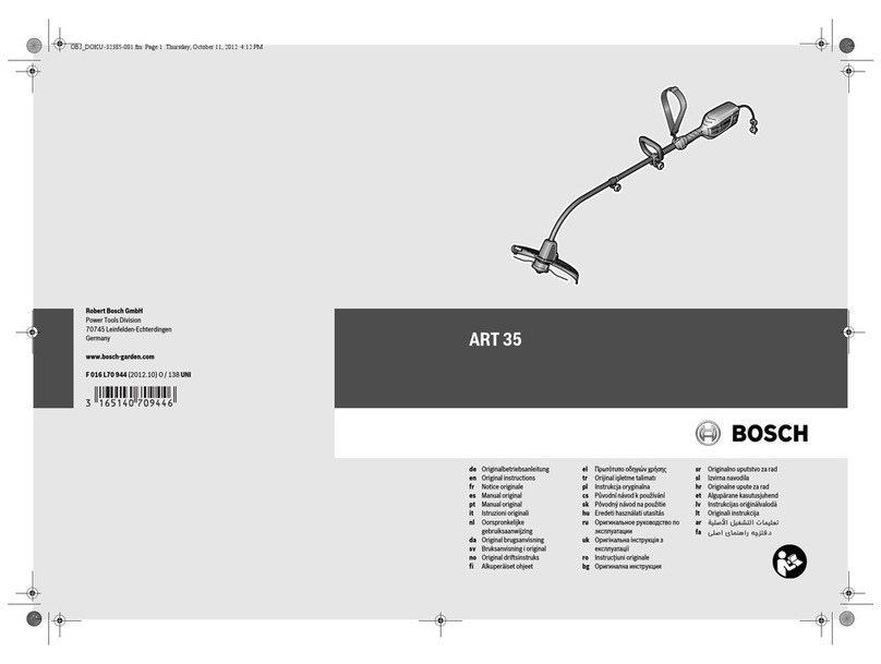 Bosch ART 35 User manual