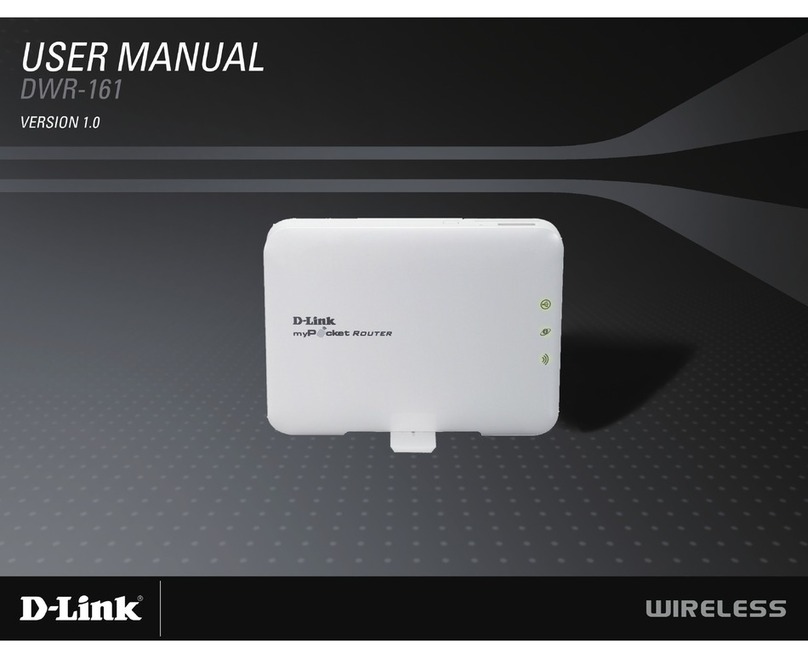 D-Link DWR-161 User manual D-Link DWR-161 User manual