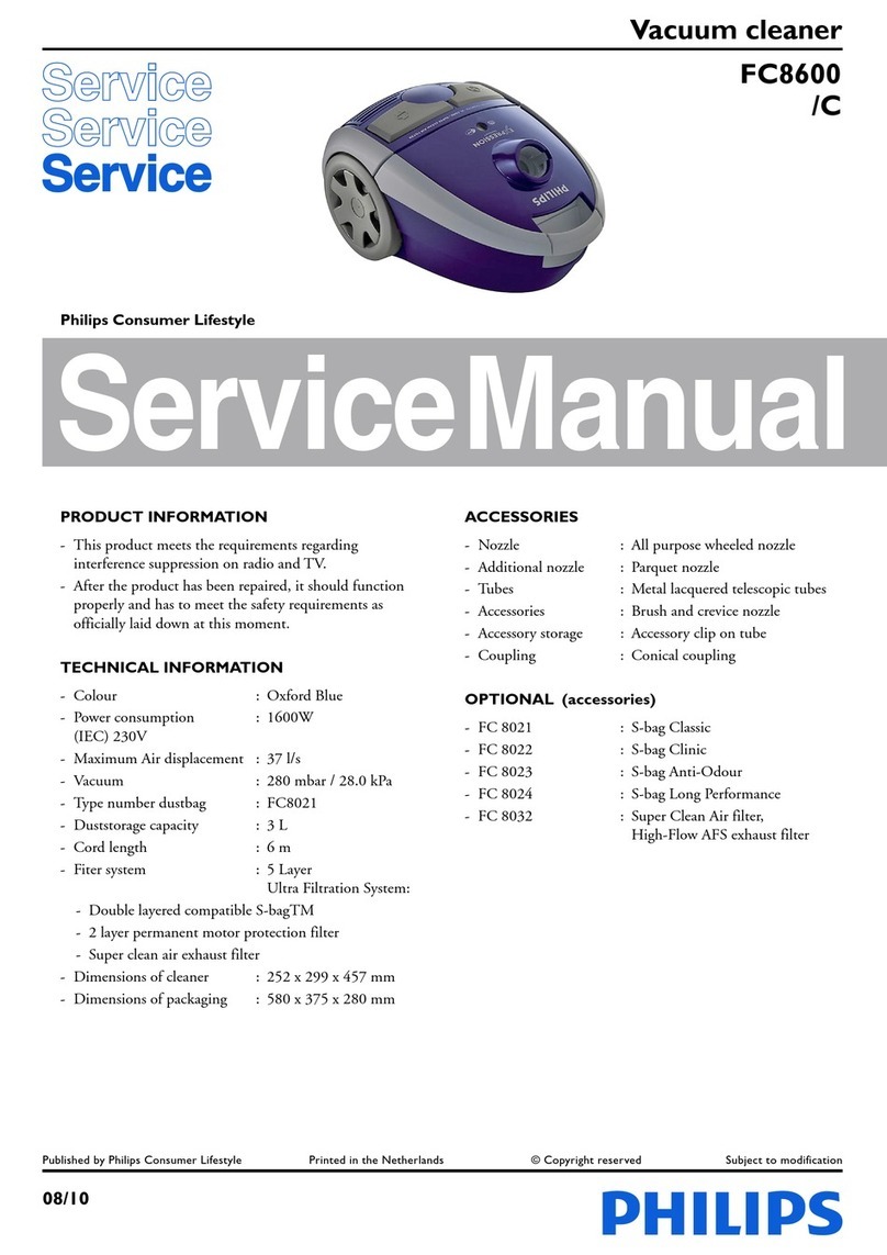 Philips FC8600 User manual Philips FC8600 User manual