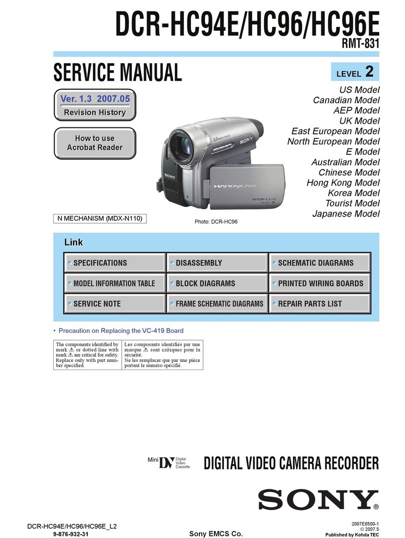 Sony Handycam DCR-HC94E Service manual