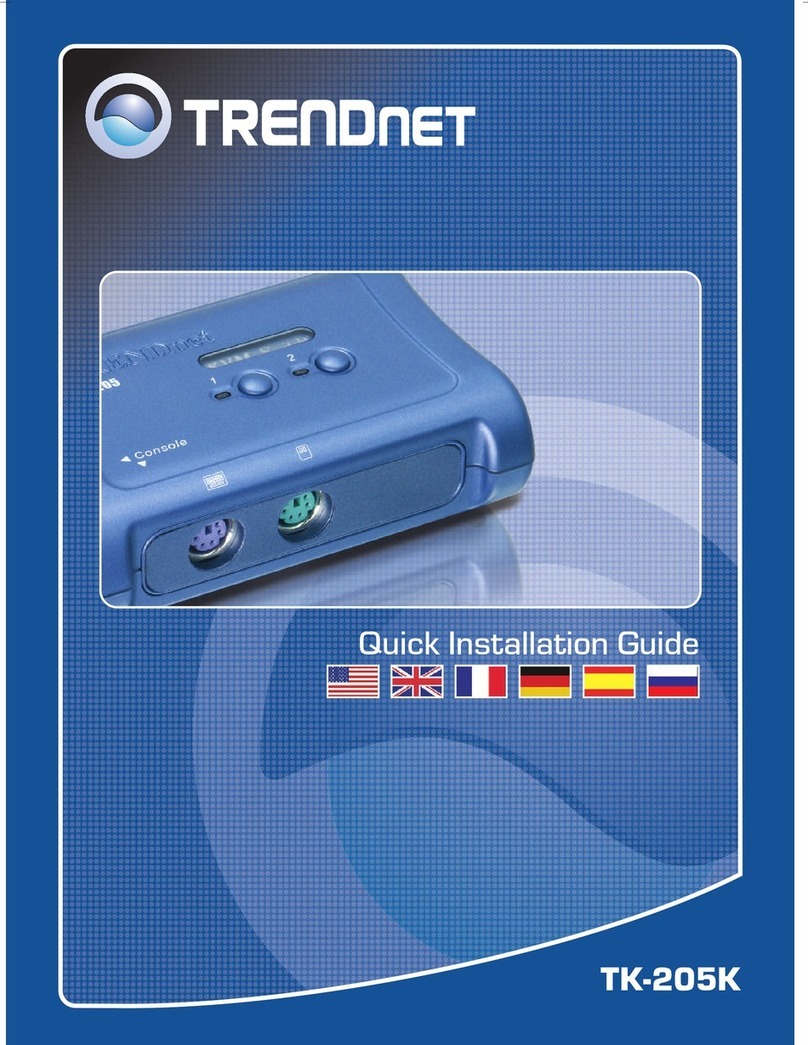 TRENDnet TK-205K - PS/2 KVM Switch Quick installation guide