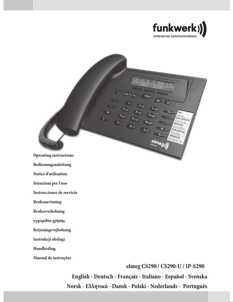 elmeg CS290 operating instructions