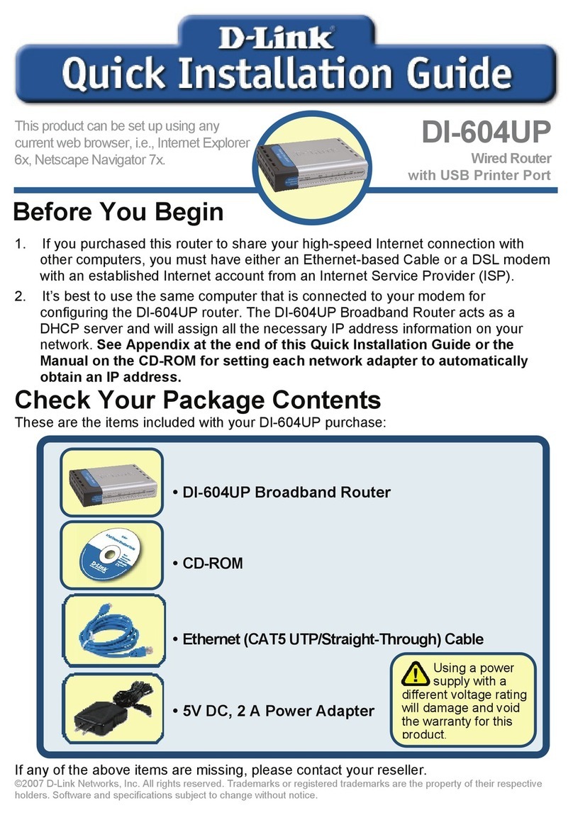 D-Link DI-604UP User manual D-Link DI-604UP User manual