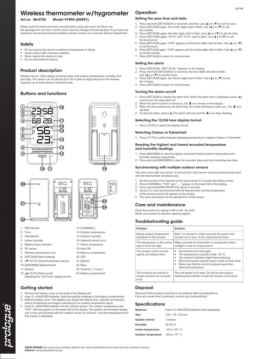 prologue 36-4742 instruction manual
