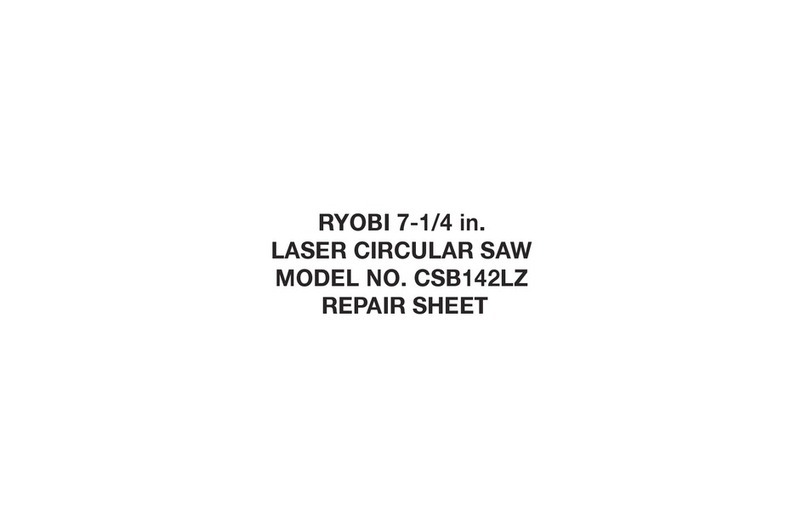 Ryobi CSB142LZ Repair sheet