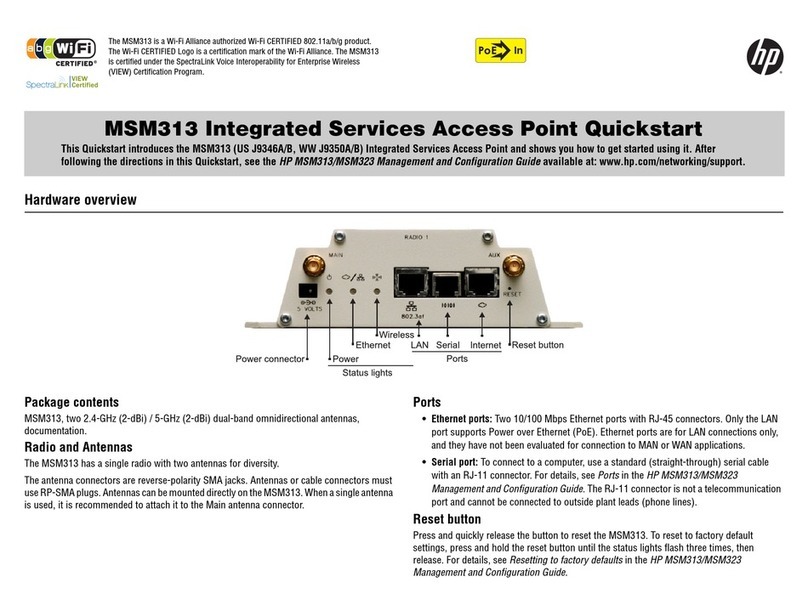 HP MSM313 User manual
