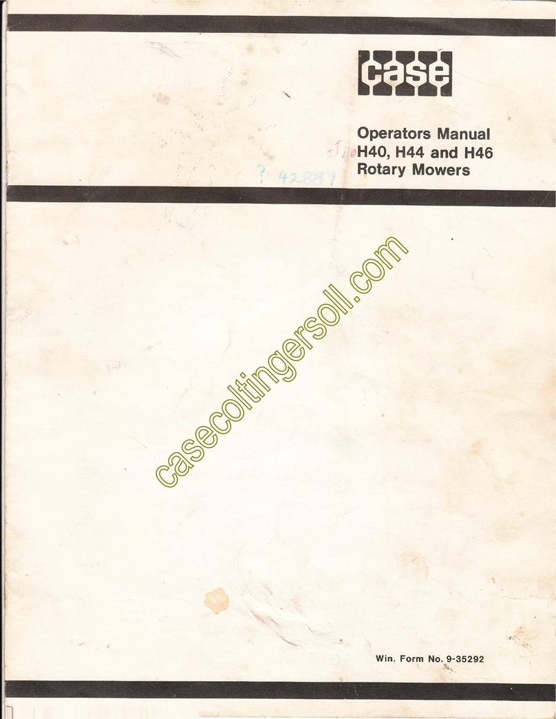 Case H40 Operator's manual