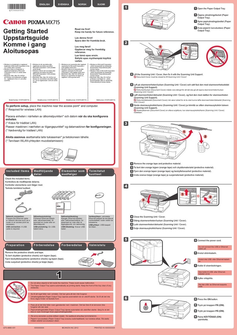 Canon PIXMA MX715 User manual