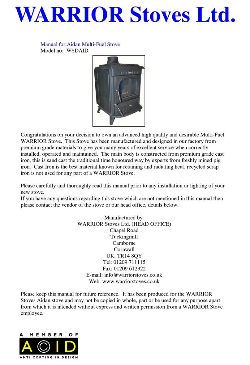 WARRIOR Stoves WSDAID manual WARRIOR Stoves WSDAID manual