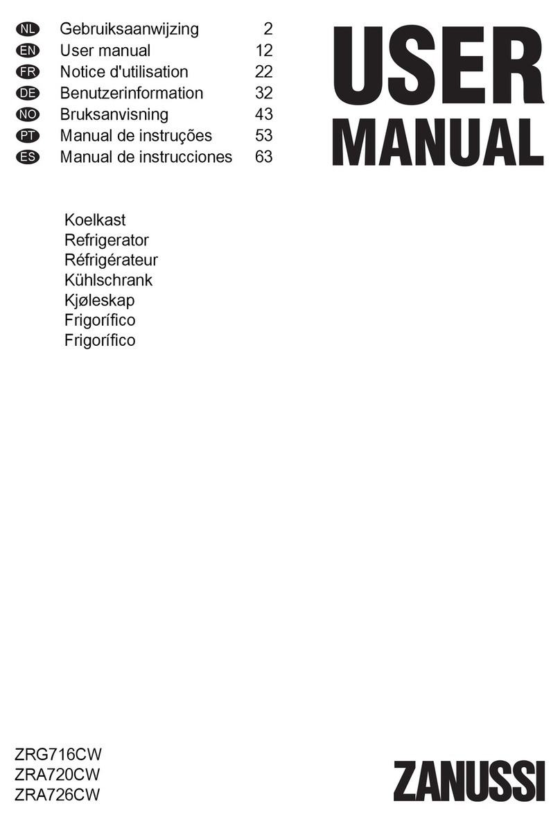 Zanussi ZRG716CW user manual