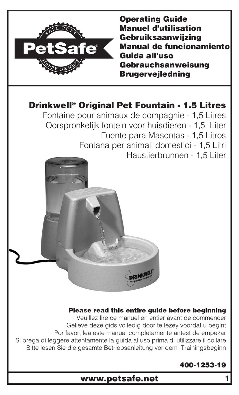 Petsafe DrinkWell User manual Petsafe DrinkWell User manual