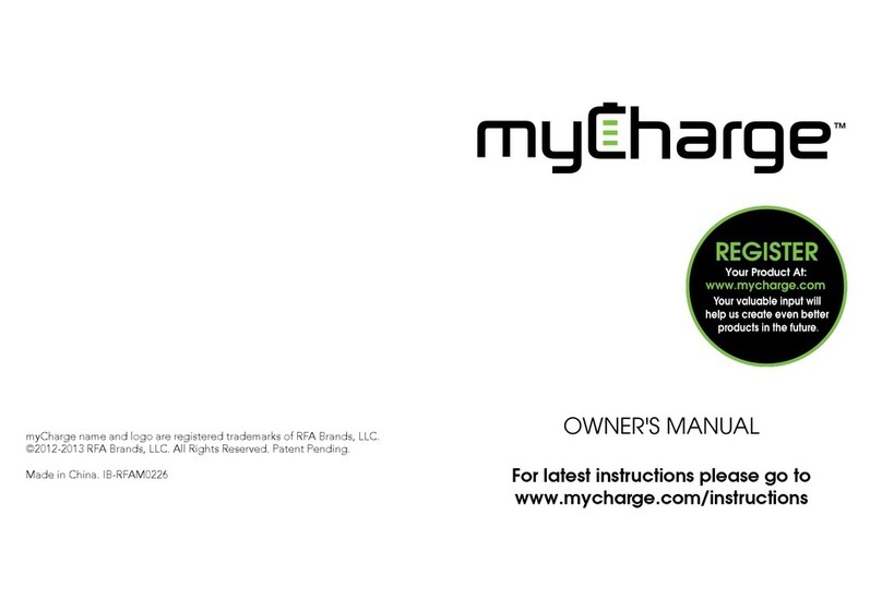 MyCharge Jolt 2000d owner's manual