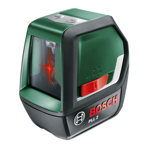 Bosch PLL 2 User manual Bosch PLL 2 User manual