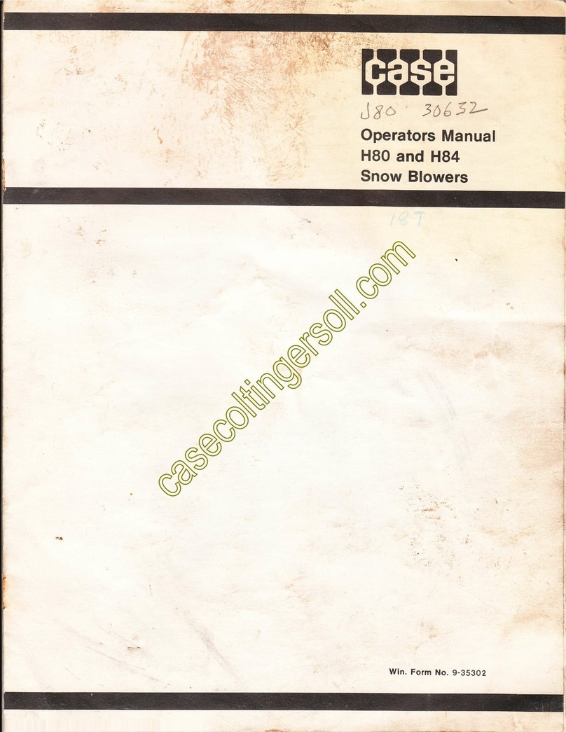 Case H80 Operator's manual