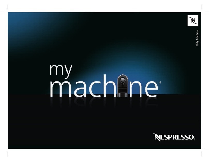 Nespresso my machine C50 User manual