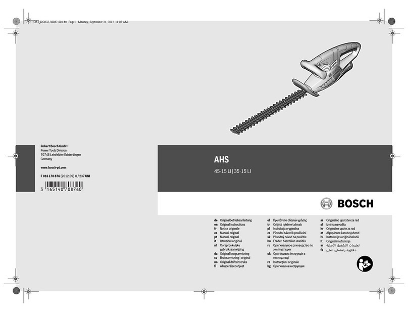 Bosch AHS 35-15 LI Original instructions