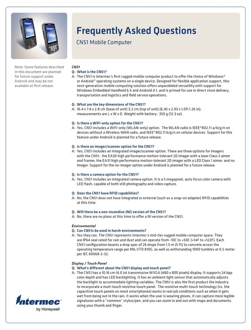 Intermec CN51 Instruction Manual