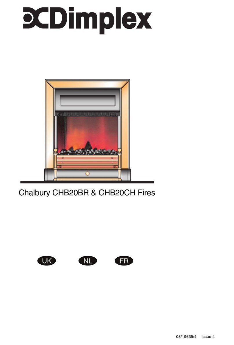 Dimplex Chalbury Fire CHB20BR User manual Dimplex Chalbury Fire CHB20BR User manual