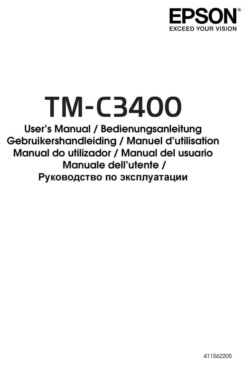 Epson SecurColor TM-C3400 User manual Epson SecurColor TM-C3400 User manual