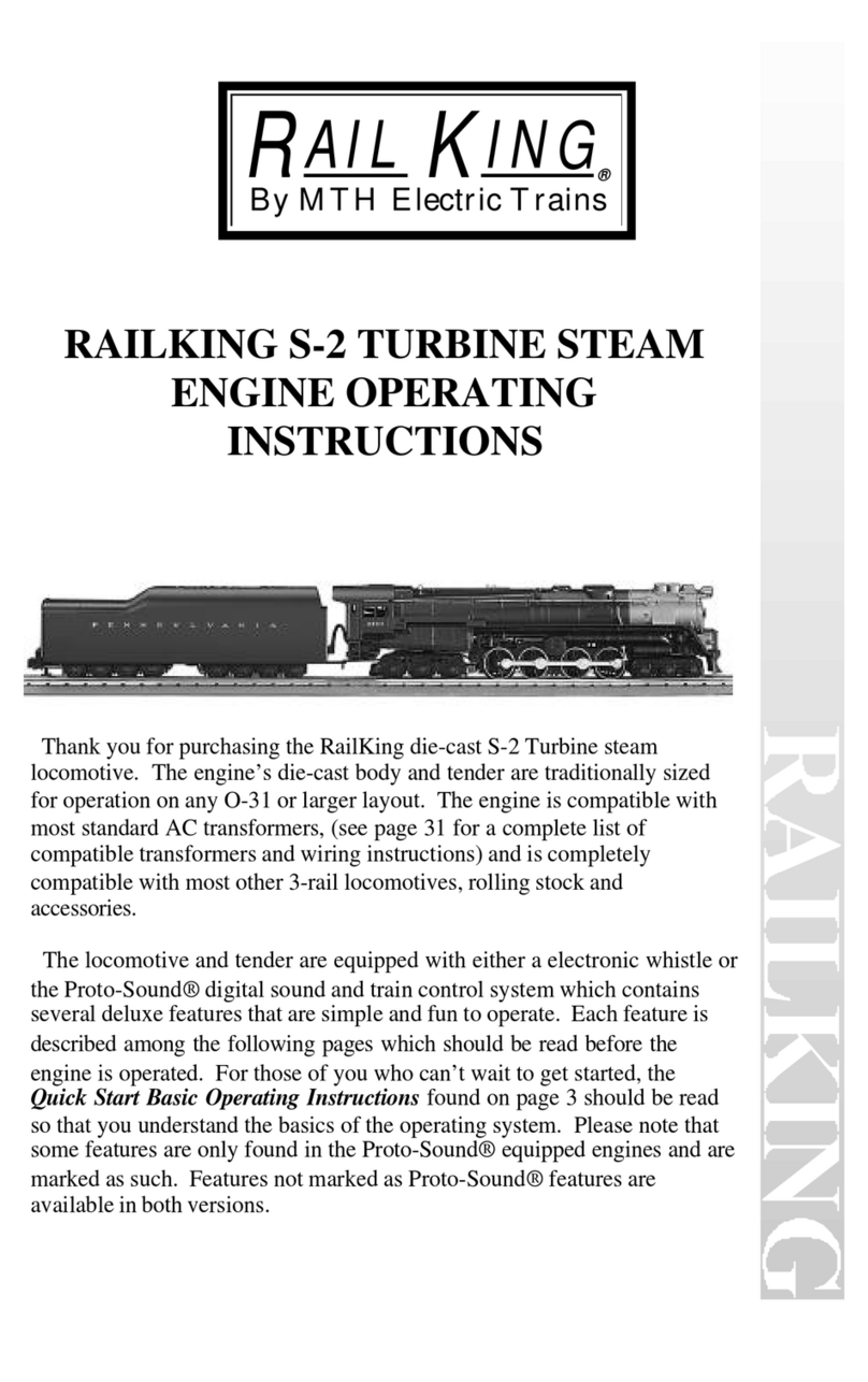 Rail King S-2 TURBINE STEAM operating instructions Rail King S-2 TURBINE STEAM operating instructions