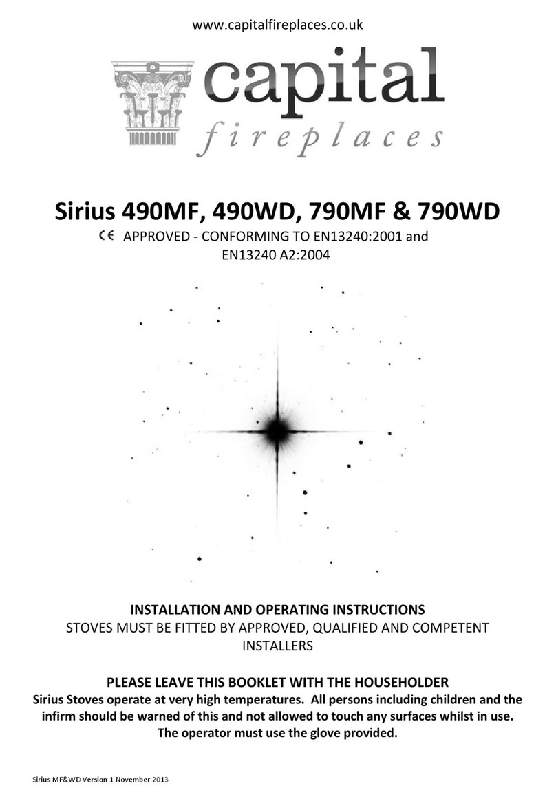 Capital Sirius 490MF Installation and operating instructions