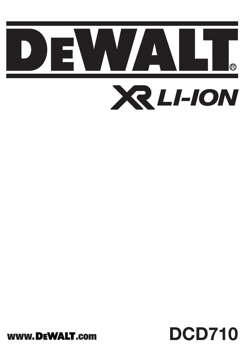 DeWalt DCD710 Original instructions