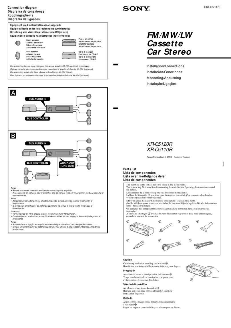 Sony XR-C5120R User manual