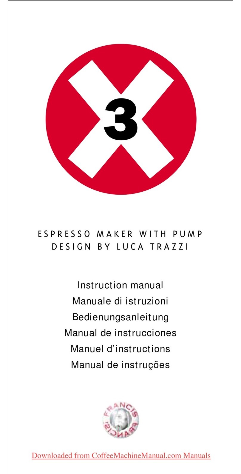 Francis X3 instruction manual