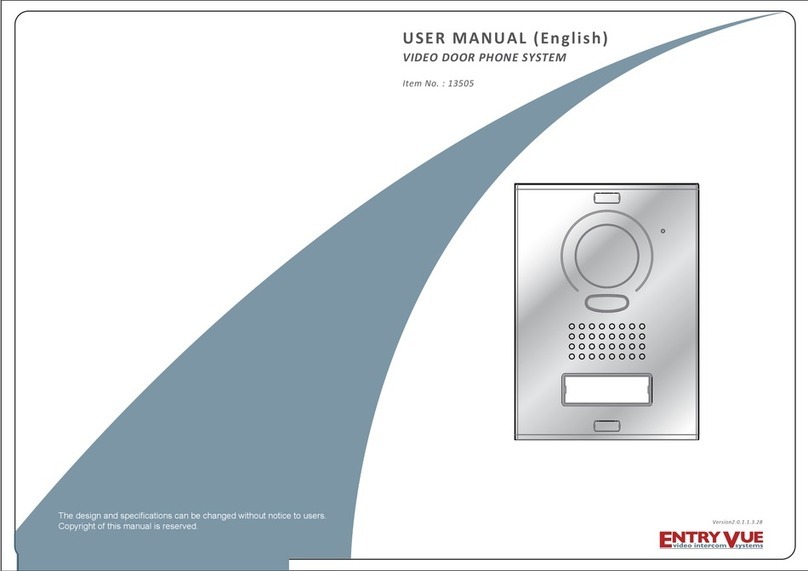 Entryvue 13505 User manual