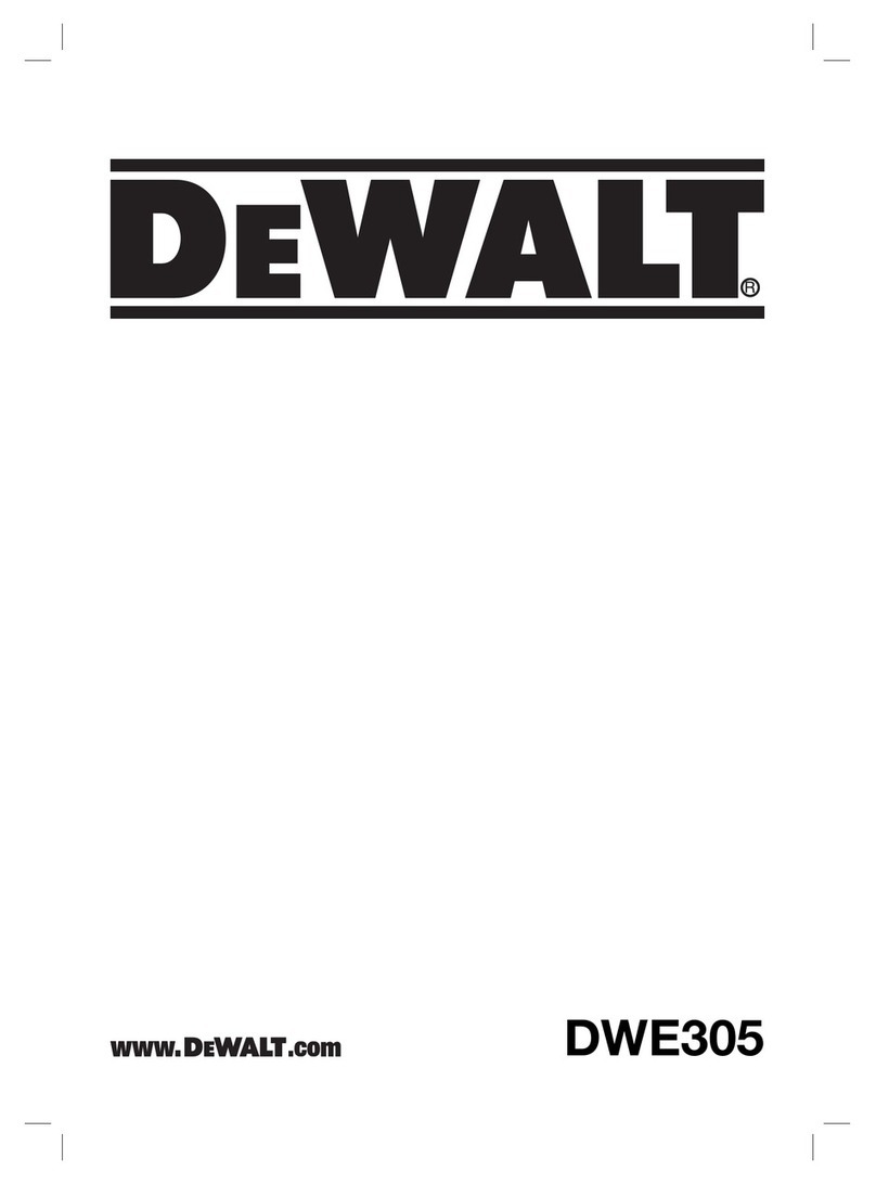DeWalt DWE305 User manual