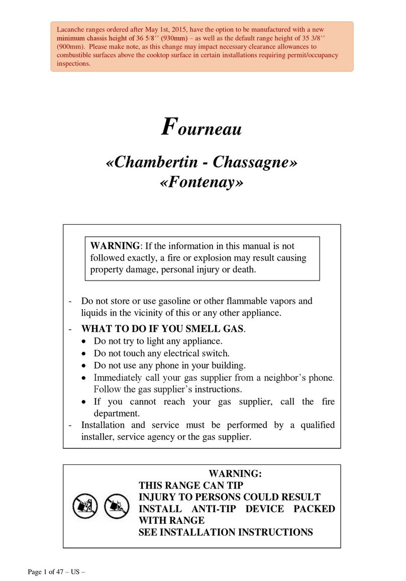 Lacanche Chambertin - Chassagne manual Lacanche Chambertin - Chassagne manual