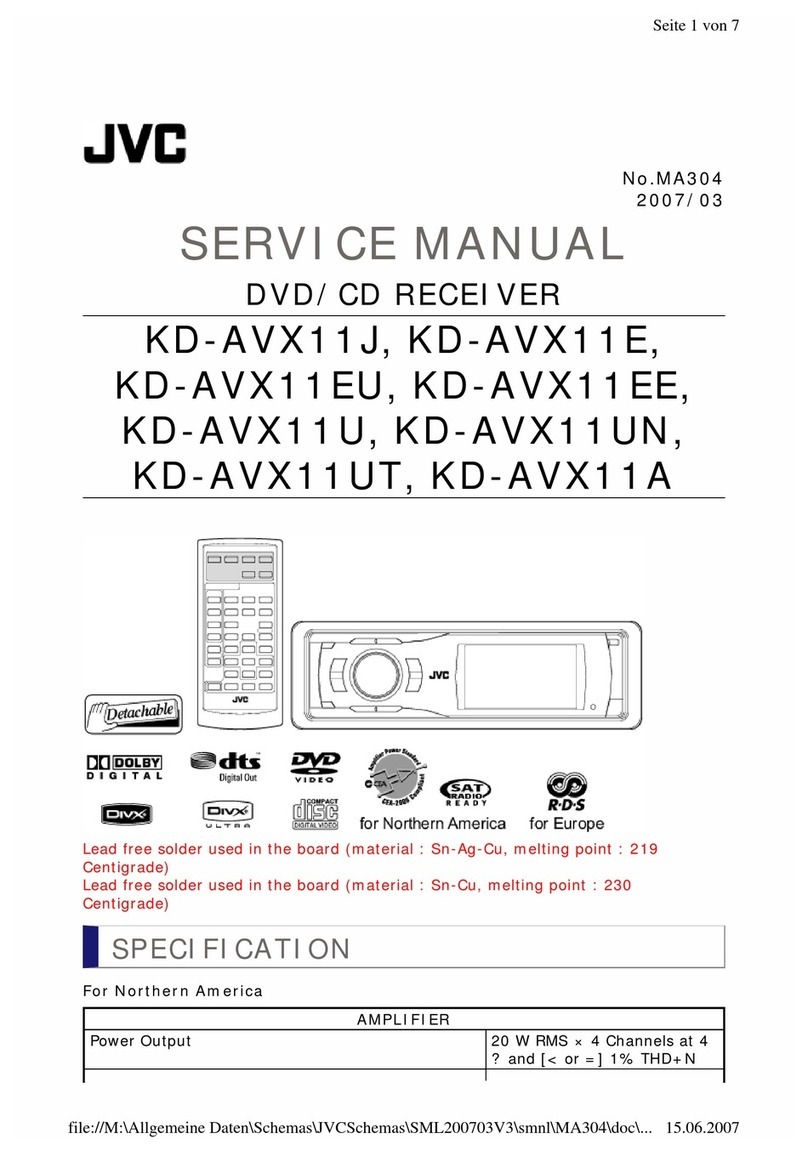 JVC KD-AVX11J User manual