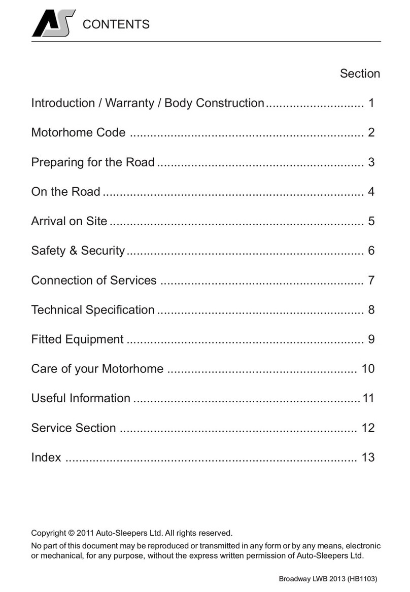 Auto-Sleepers Broadway FB User manual