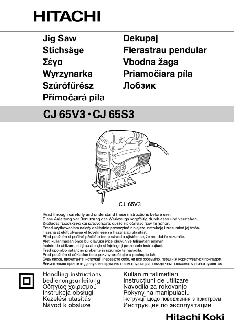 Hitachi CJ 65V3 User manual