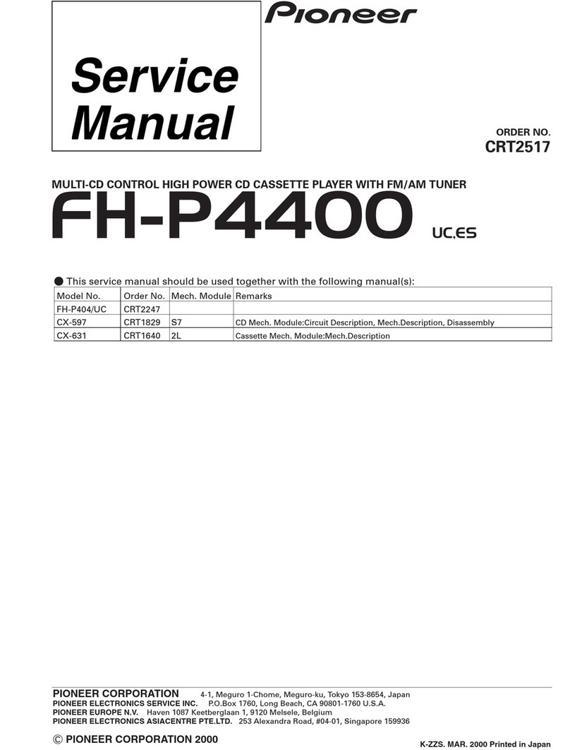 Pioneer FH-P4400 User manual