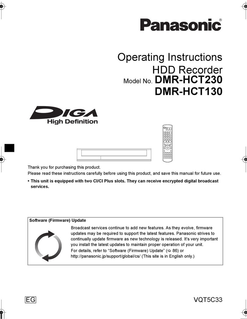 Panasonic DMR-HCT230 User manual