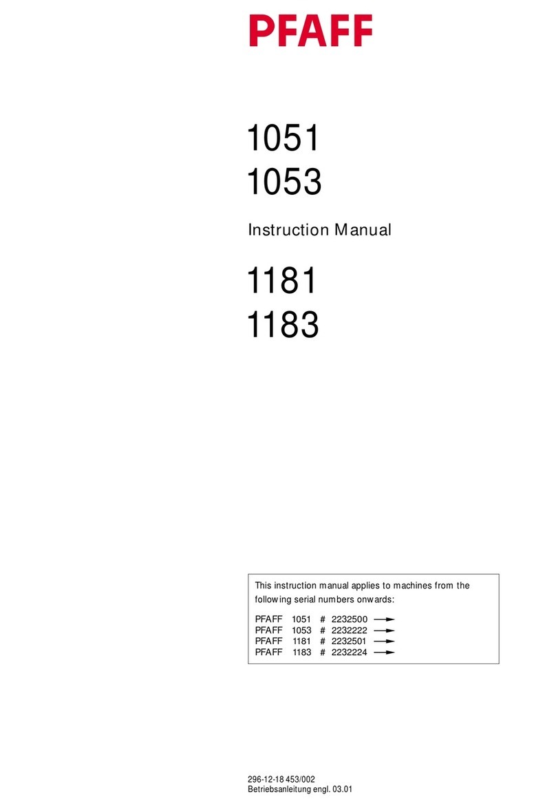 Pfaff 1051 User manual
