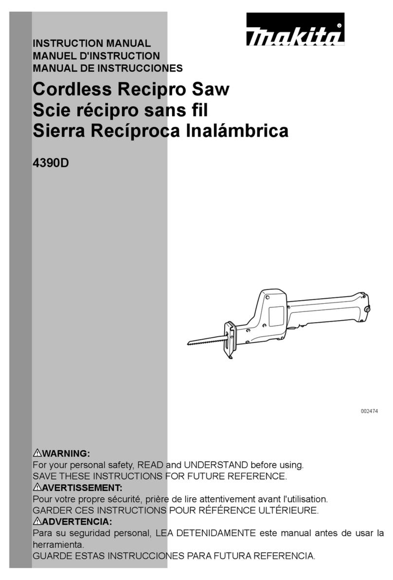 Makita 4390D instruction manual