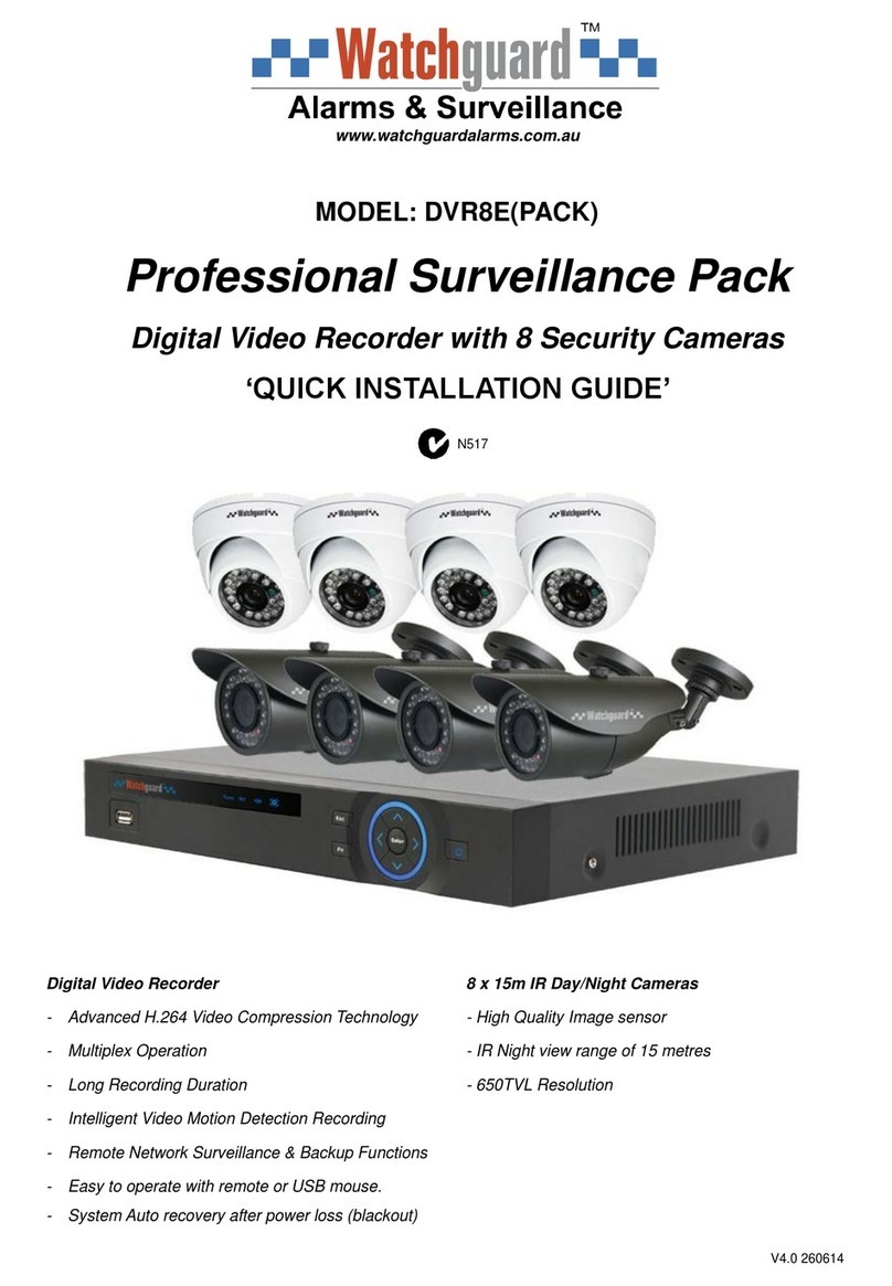 Watchguard DVR8E(PACK) Quick installation guide