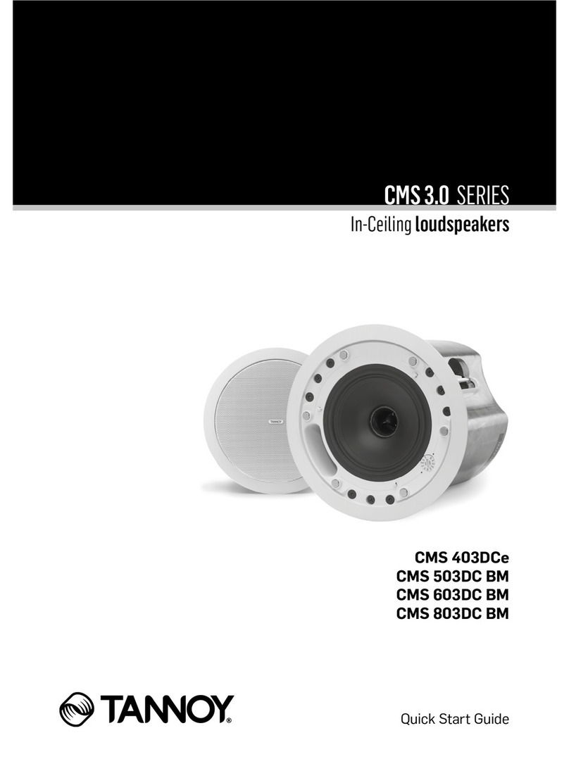 Tannoy CMS 403DCe quick start guide