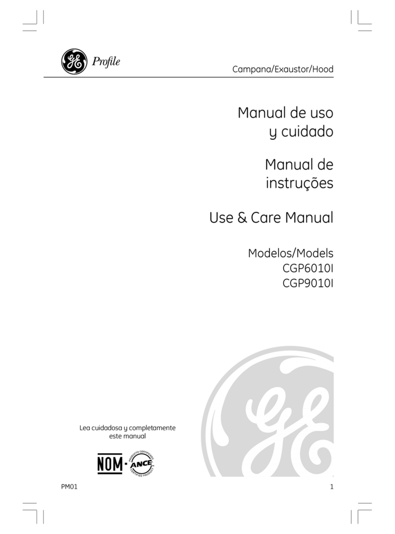 GE Profile CGP6010I Use & care manual