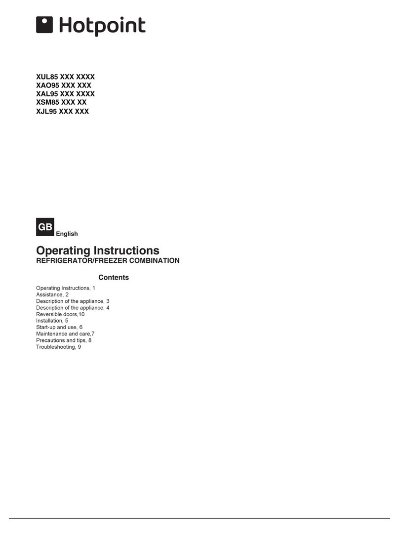 Hotpoint XUL85 series User manual