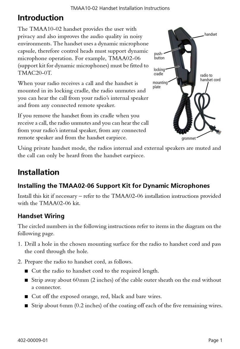 Tait TMAA 10-02 installation instructions