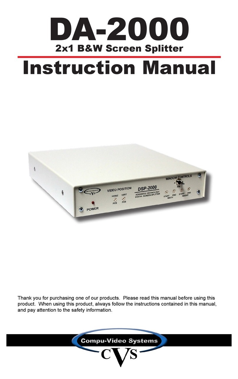 CVS DA-2000 User manual