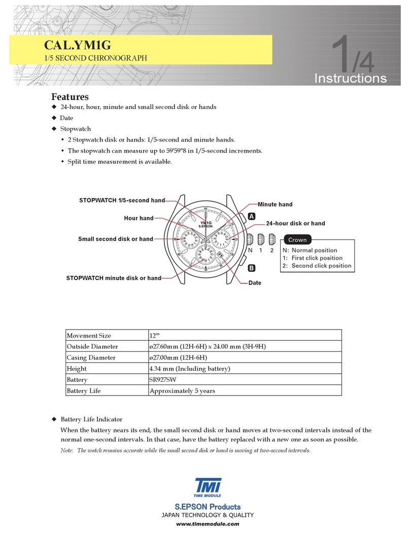 TMI Products CAL.YM1G instructions